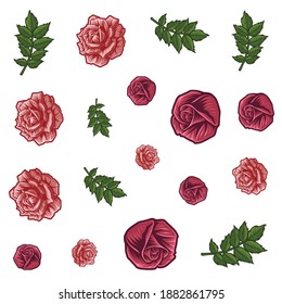 Flowers pattern vector design illustration