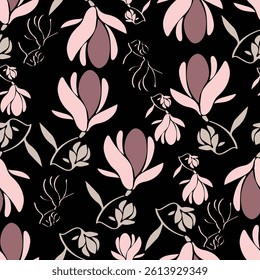 flowers pattern, vector flowers pattern, floral pattern, textıle seamless