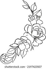 flowers, pattern vector illustration art.