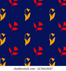 Flowers pattern vector. Pattern for printing on paper and fabric.