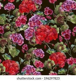 flowers, pattern, watercolor