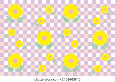 Flowers pattern for  wrapping paper, fabric, curtain, wallpapers, floor, clothes, fashion, tiled floor, background, carpet, rugs, cushion cover