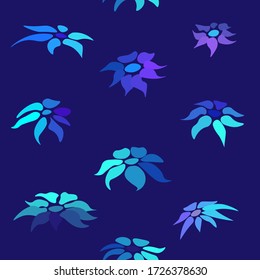 Flowers petal seamless pattern background
