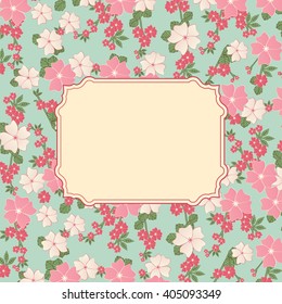 Flowers pink cadre