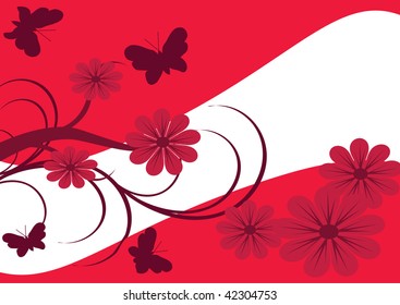 flowers pink vintage