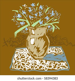 flowers in pitcher