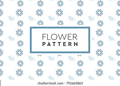 Flowers and plants pattern. Simple, natural design for background, packaging, texture.