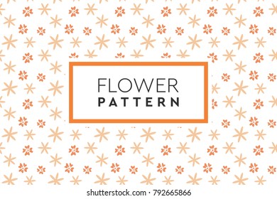 Flowers and plants pattern. Simple, natural design for background, packaging, texture.