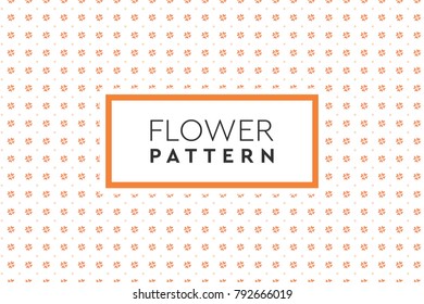 Flowers and plants pattern. Simple, natural design for background, packaging, texture.