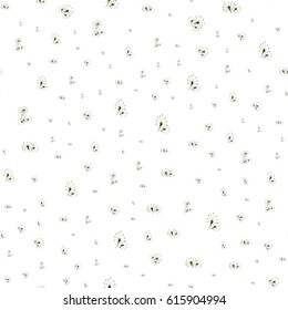 Flowers plants seamless background pattern