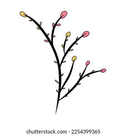 Flowers or plants are suitable for decorating your work