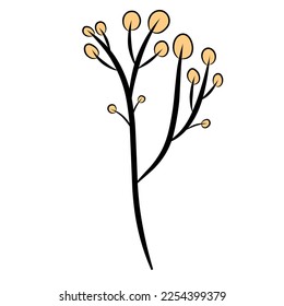 Flowers or plants are suitable for decorating your work