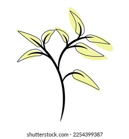 Flowers or plants are suitable for decorating your work