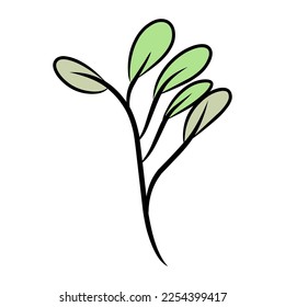 Flowers or plants are suitable for decorating your work