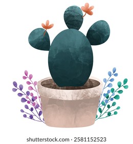 Flowers and plants Vector,  House plants in pots. Potted plants for home. Vector illustration with white isolated background, Vector illustration, House plants and flowers in pot,  Houseplants, flower