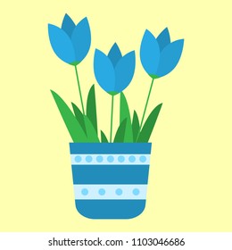flowers in a pot
