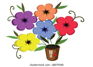 Flowers in the pot