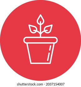 Flowers Pot icon vector image. Can also be used for web apps, mobile apps and print media.