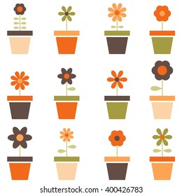 flowers in pots