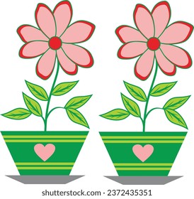 Flowers in pots are very beautiful and suitable to complement your design