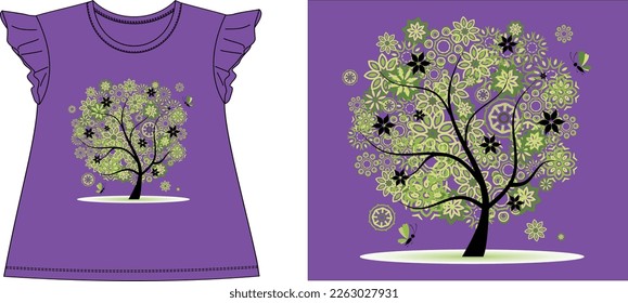 flowers qoutation graphic design vector illustration