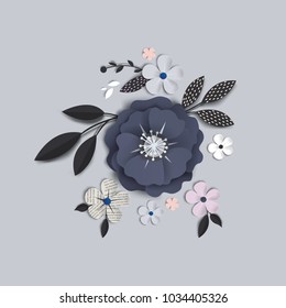 flowers with realistic shadow to banner or promotions. Background with anemones can be used for a magazine, web, advertising.