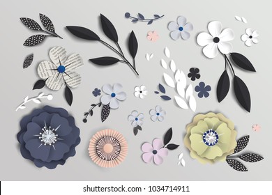 flowers with realistic shadow to banner or promotions. Background with anemones can be used for a magazine, web, advertising.
