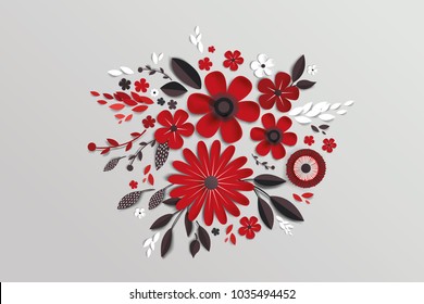 flowers with realistic shadow to banner or promotions. Background with anemones can be used for a magazine, web, advertising.

