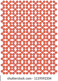 Flowers red background