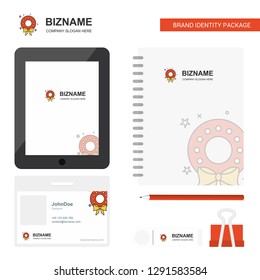 Flowers ring  Business Logo, Tab App, Diary PVC Employee Card and USB Brand Stationary Package Design Vector Template