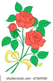 Flowers, rose bouquet, love symbol, floral gift