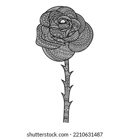 coloring pages of crosses and roses