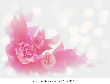 	flowers ,roses , postcard .