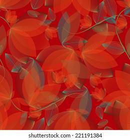Flowers. Seamless abstract background
