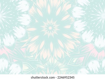 Flowers. Seamless floral background. Pastel. Tracery handmade nature ethnic fabric backdrop pattern. Textile design texture. Decorative color art. Vector