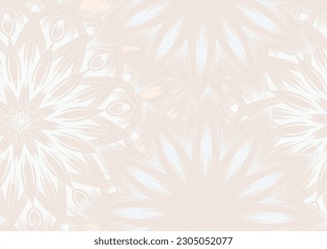 Flowers. Seamless floral background. Pastel. Tracery handmade nature ethnic fabric backdrop pattern. Textile design texture. Decorative color art. Vector