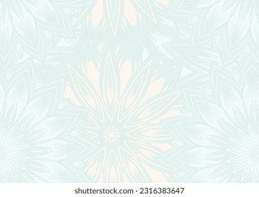 Flowers. Seamless floral background. Pastel. Tracery handmade nature ethnic fabric backdrop pattern. Textile design texture. Decorative color art. Vector