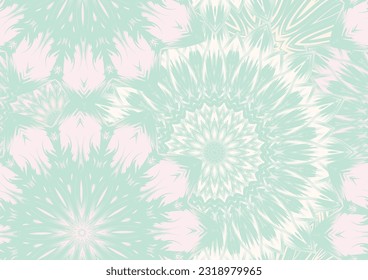 Des fleurs. Arrière-plan floral harmonieux. Pastel. Tracerie motif de tissu ethnique de la nature fait main sur fond de tissu. Textile texture design. Art décoratif des couleurs. Image vectorielle