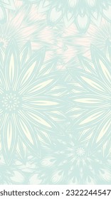 Flowers. Seamless floral background. Pastel. Tracery handmade nature ethnic fabric backdrop pattern. Textile design texture. Decorative color art. Vector