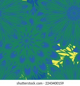 Flowers. Seamless floral background. Tracery handmade nature ethnic fabric backdrop pattern. Textile design texture. Decorative color art. Vector