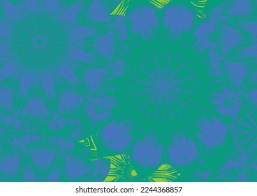 Flowers. Seamless floral background. Tracery handmade nature ethnic fabric backdrop pattern. Textile design texture. Decorative color art. Vector