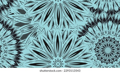 Flowers. Seamless floral background. Tracery handmade nature ethnic fabric backdrop pattern. Textile design texture. Decorative color art. Vector