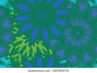 Flowers. Seamless floral background. Tracery handmade nature ethnic fabric backdrop pattern. Textile design texture. Decorative color art. Vector