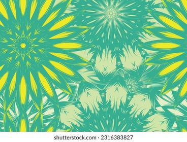 Flowers. Seamless floral background. Tracery handmade nature ethnic fabric backdrop pattern. Textile design texture. Decorative color art. Vector