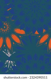 Flowers. Seamless floral background. Tracery handmade nature ethnic fabric backdrop pattern. Textile design texture. Decorative color art. Vector