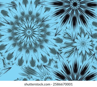 Flowers. Seamless floral background. Tracery handmade nature ethnic fabric backdrop pattern. Textile design texture. Decorative color art. Vector