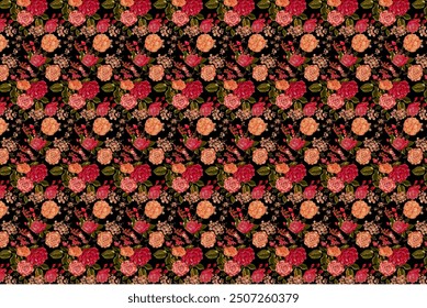 flowers. Seamless floral pattern. Plant design for fabric, cloth design, covers, manufacturing, wallpapers, print, gift wrap and scrapbooking.