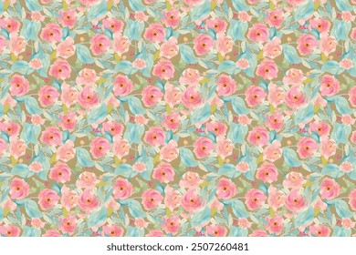 Flores. Patrón floral sin fisuras. Diseño de planta para tela, diseño de tela, cubiertas, fabricación, Fondos de pantalla, impresión, envoltura de regalo y scrapbooking.