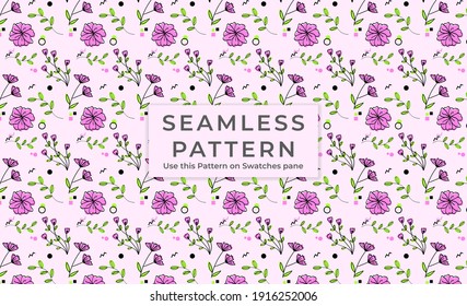 flowers Seamless hand drawn doodle pattern. lemon Illustration for backgrounds, card, posters, banners, textile prints, cover, web design. Eat healthy. Vector icons.