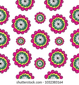 Flowers seamless pattern